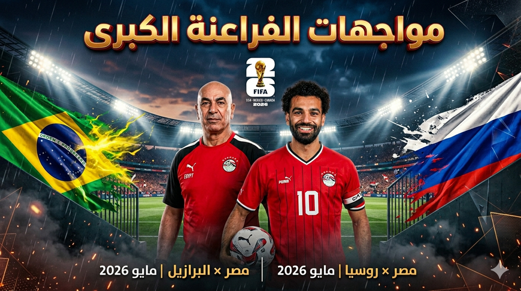 موعد وديتي مصر أمام روسيا والبرازيل استعداداً لكأس العالم 2026: خارطة طريق "العميد" للصدام المونديالي وتحليل استراتيجي للاختبارات النهائية